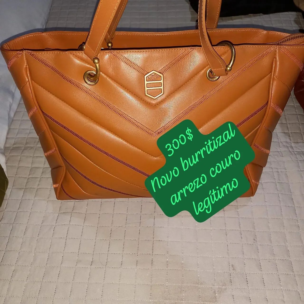Bolsa couro legítimo 