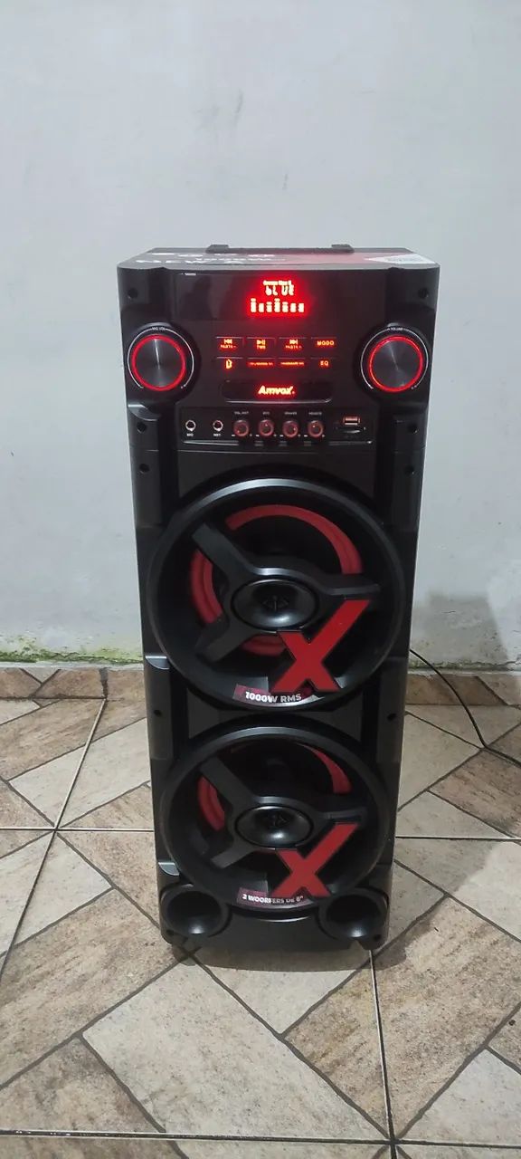 Caixa de Som Amplificada Amvox New X 1000