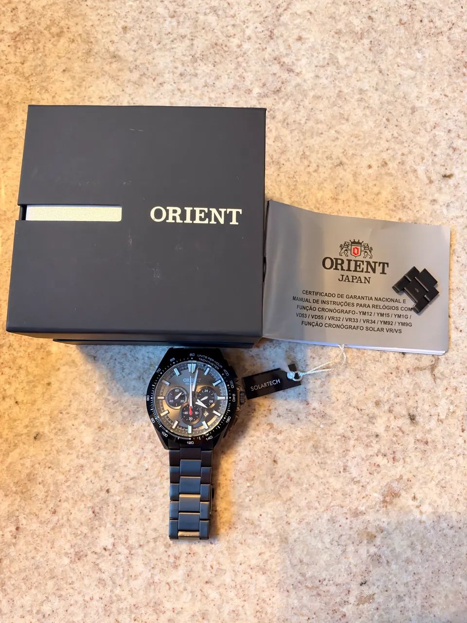 Relógio Orient Solartech Cronógrafo XL MYSSC018 G1GX - Foto 4