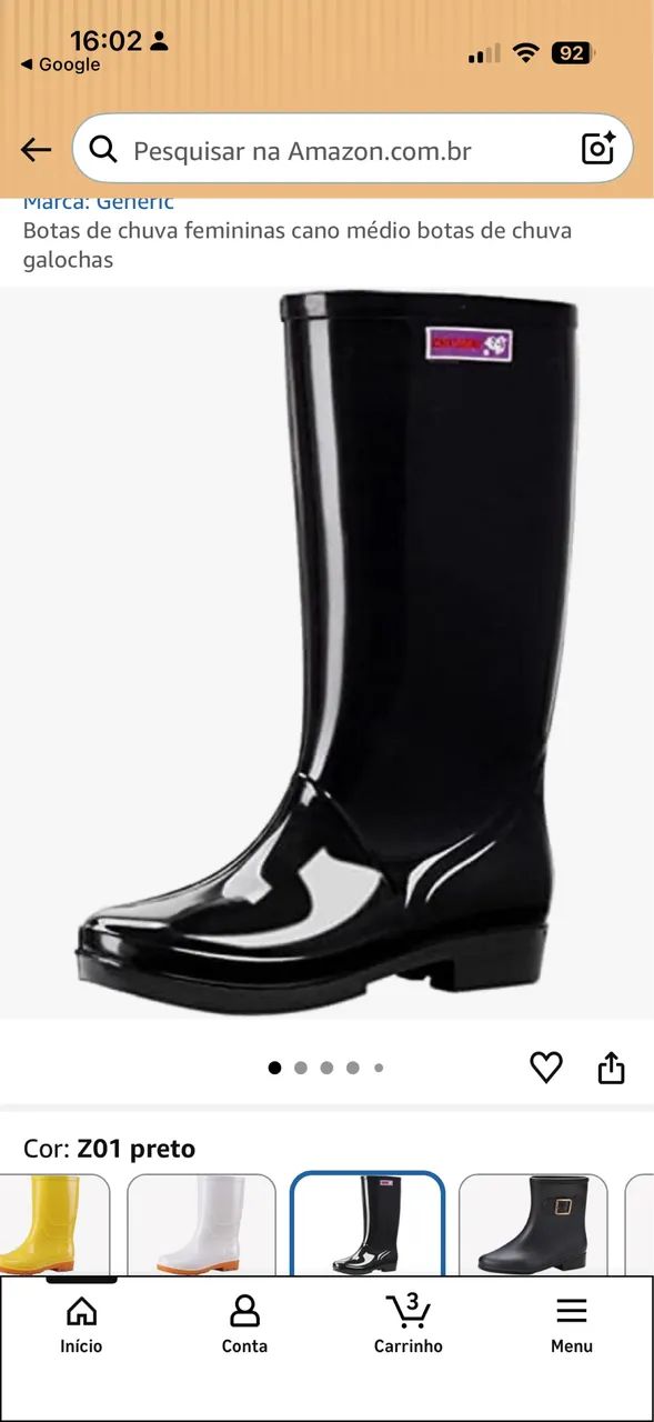 Botas de chuva / galocha surpassao  - Foto 3