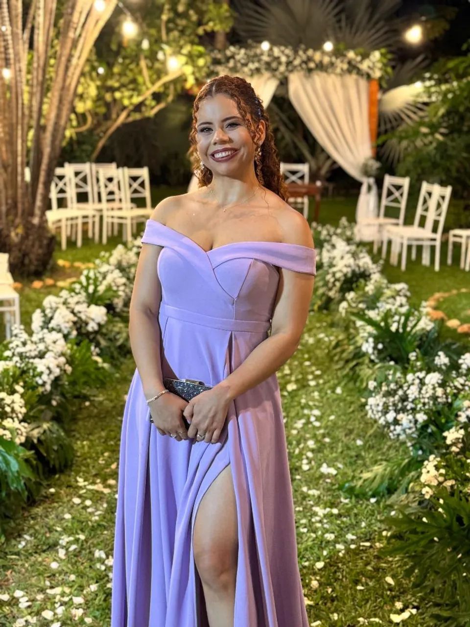 Vestido de Festa Longo Lilás - Foto 4