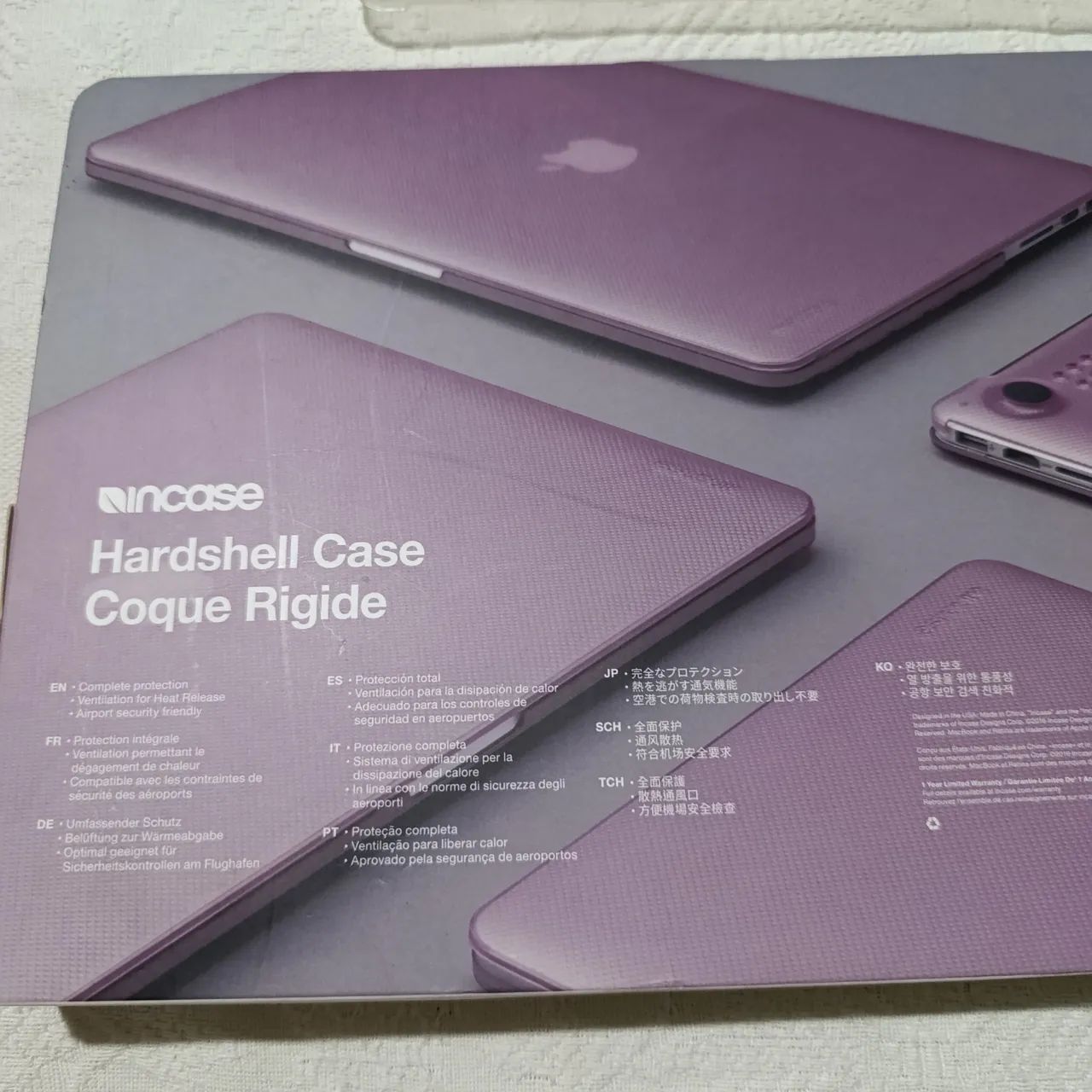 2 Capa para MacBook 2 Cases - 1 Roxa 1 Transparente - com Caixa - Foto 3