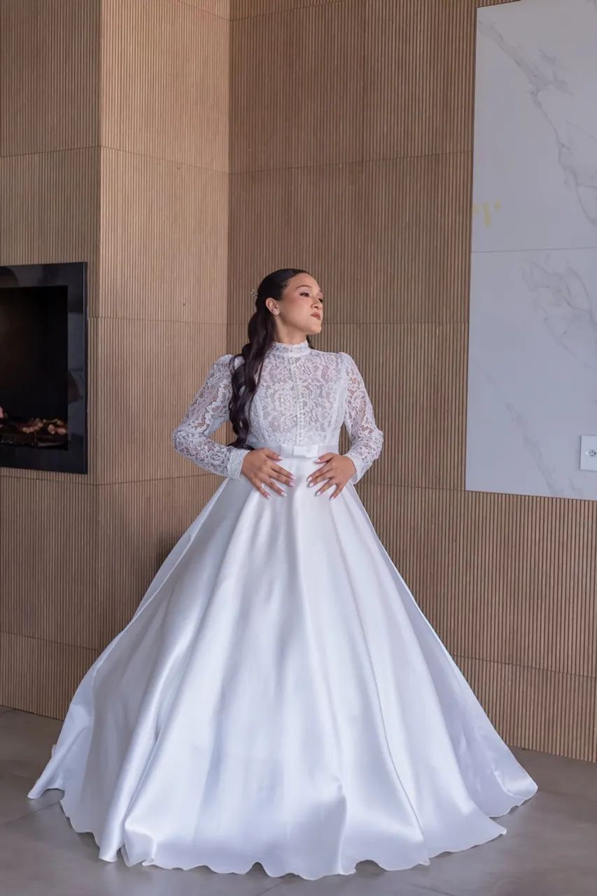 Vestido de noiva tradicional 