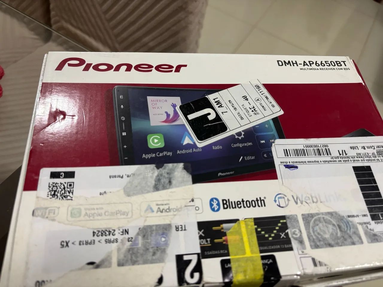 Multimídia pionner dmh-ap6650bt