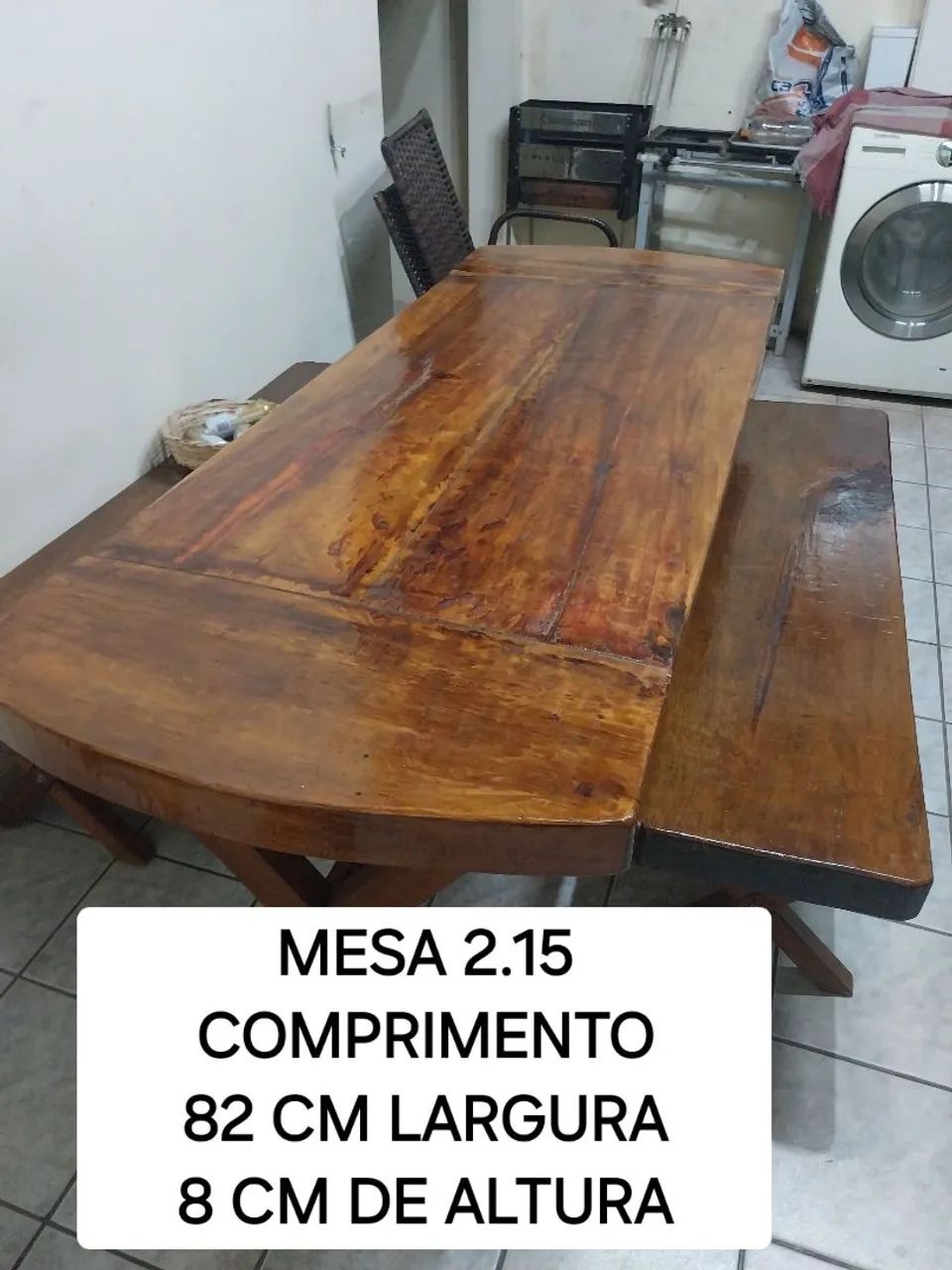 Mesa se madeira - Foto 4
