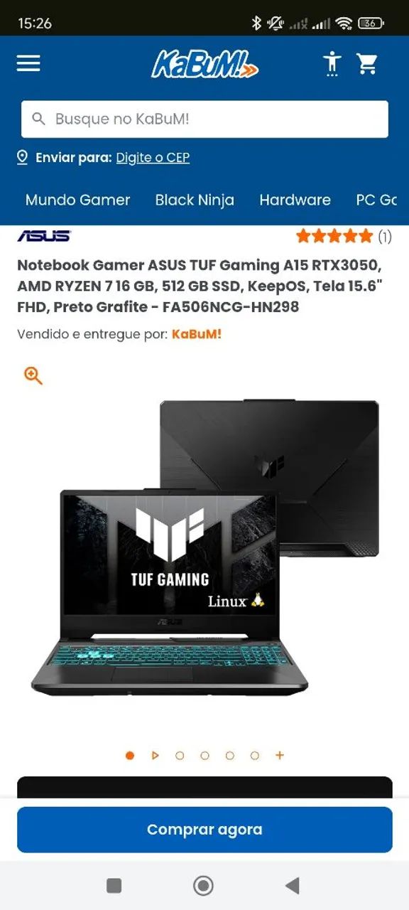 Notebook gamer Asus ! 