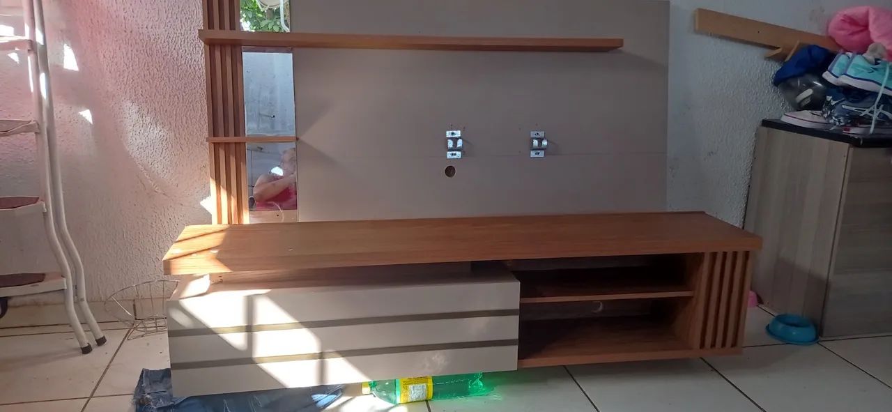 Painel para tv rack suspenso - Foto 4