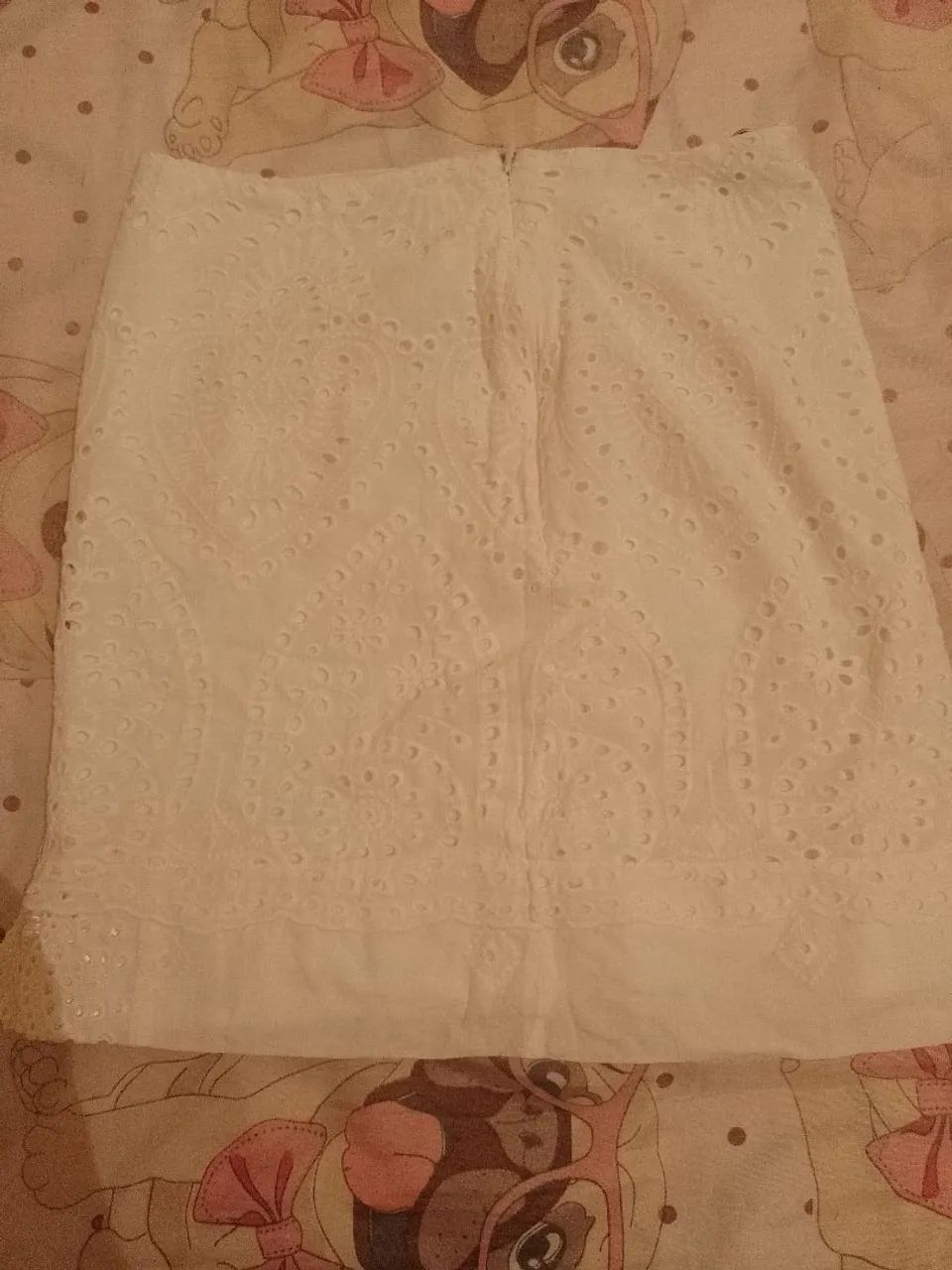 Saia branca com forro Mamo P - Foto 5
