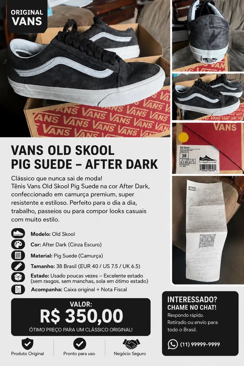 Vans Old Skool - Pig Suede After Dark