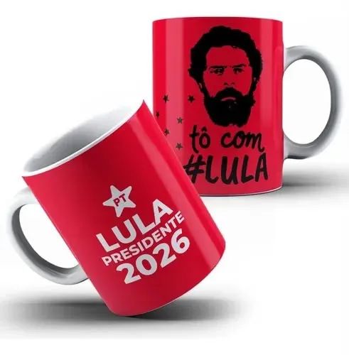 Caneca personalizada com tema Flávio Bolsonaro e Lula em João Pessoa - Foto 5