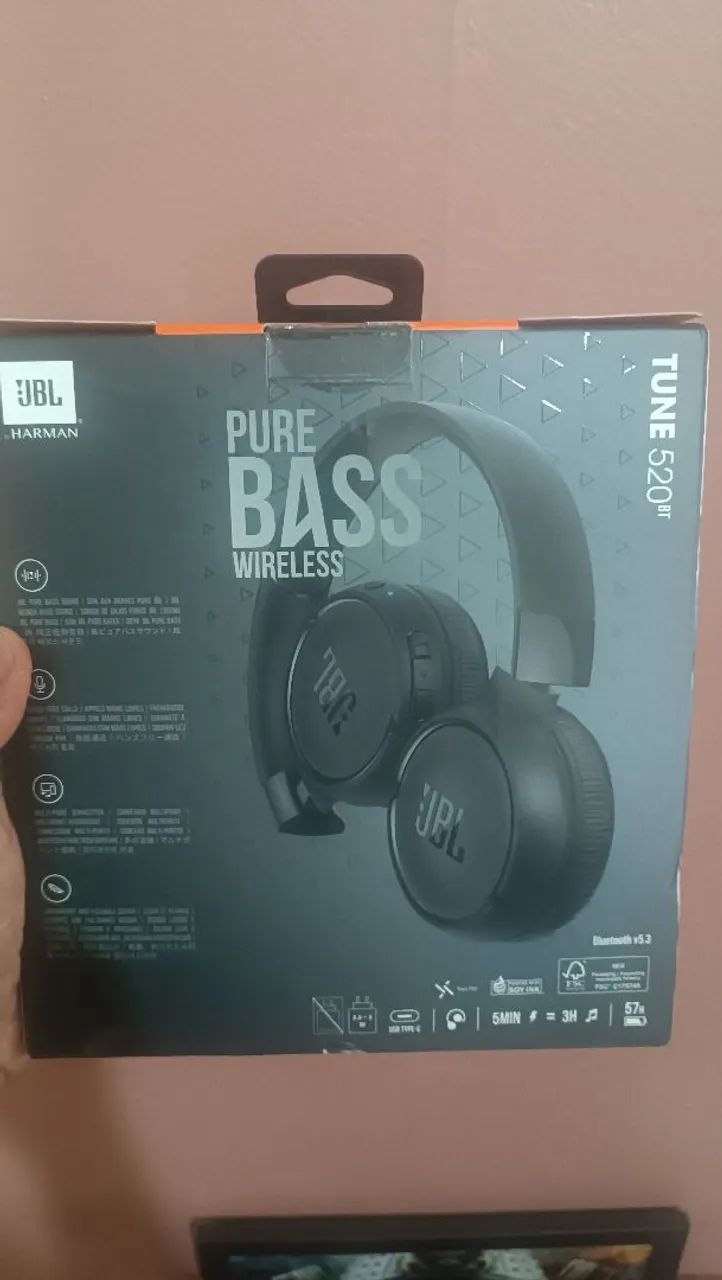 Headphone JBL 520BT Original e Lacrado! - Foto 2