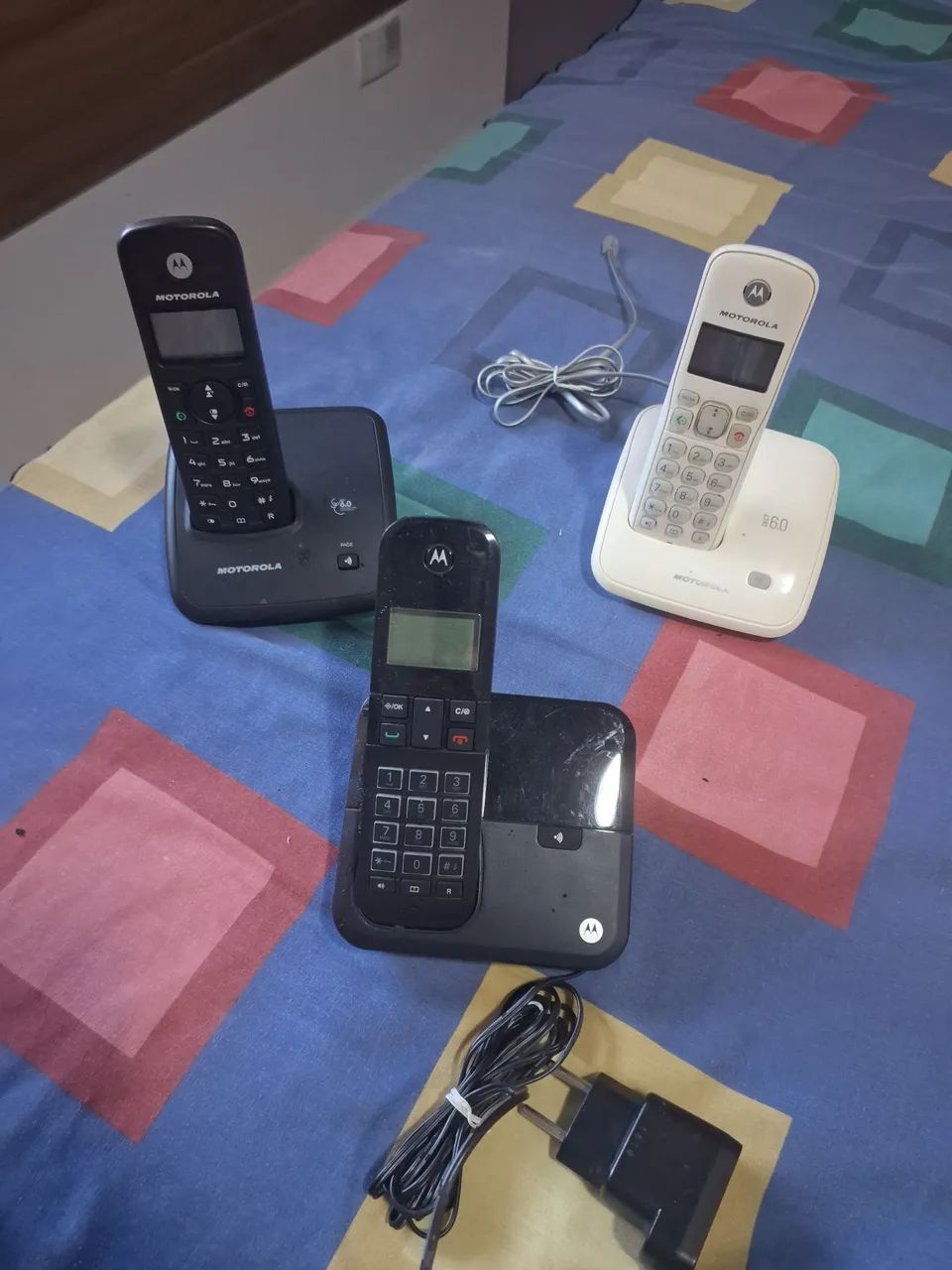 3 Aparelhos de Telefone Digital Sem Fio