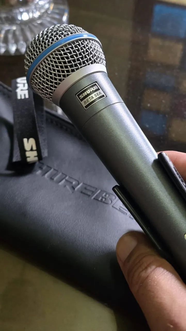 Microfone Shure Beta 58A, Original como novo - Foto 2
