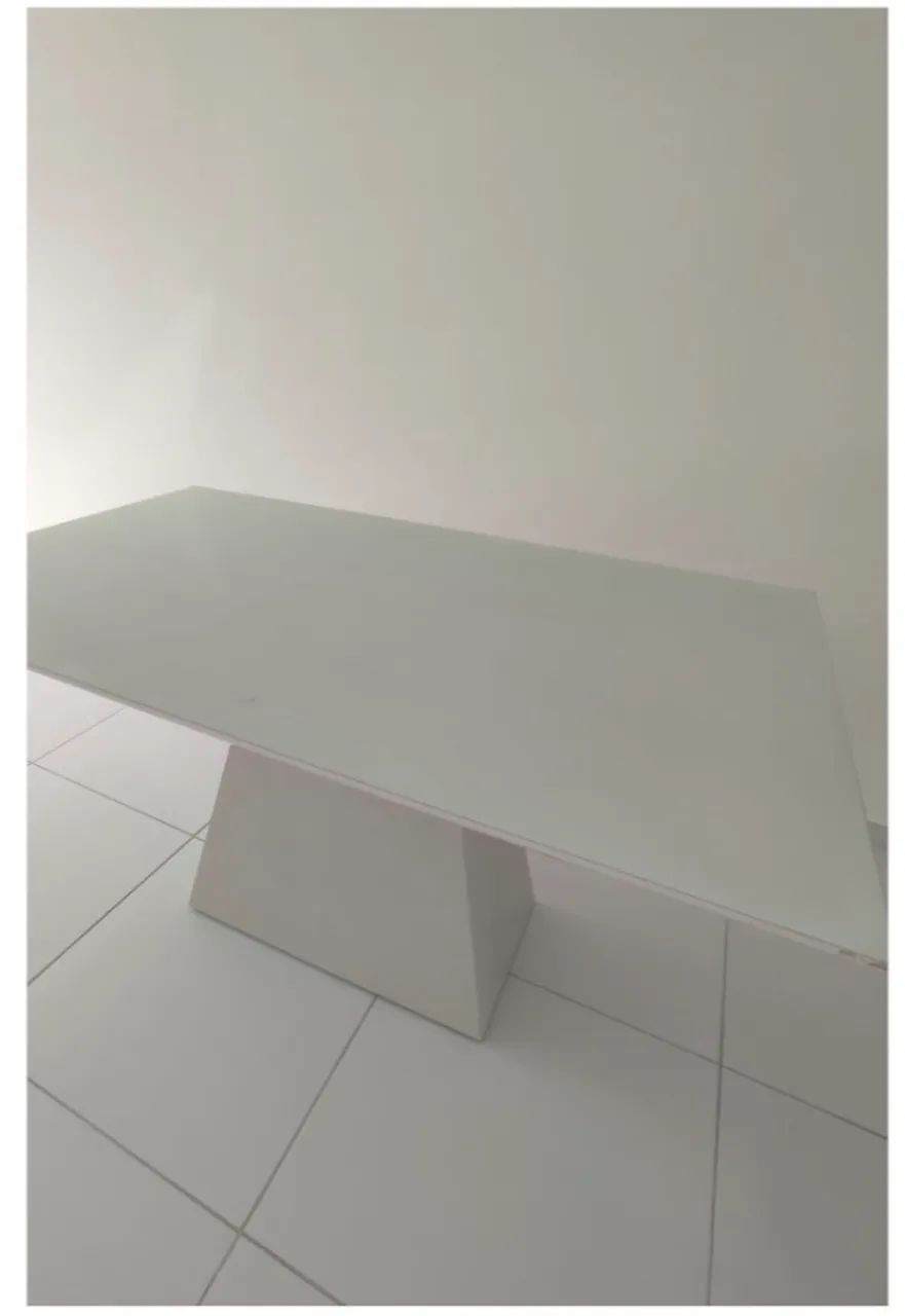 Mesa de Jantar tampo vidro