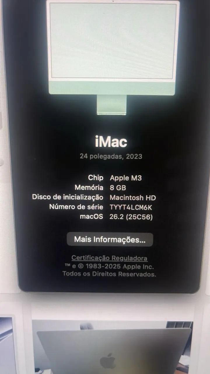 iMac 2023 M3 8GB SSD 256GB - Computadores e Desktops - Vila