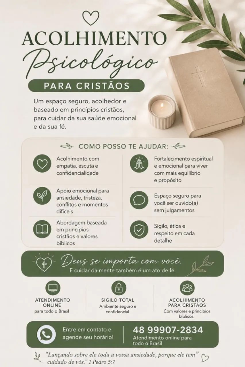 Acolhimento psicológico 