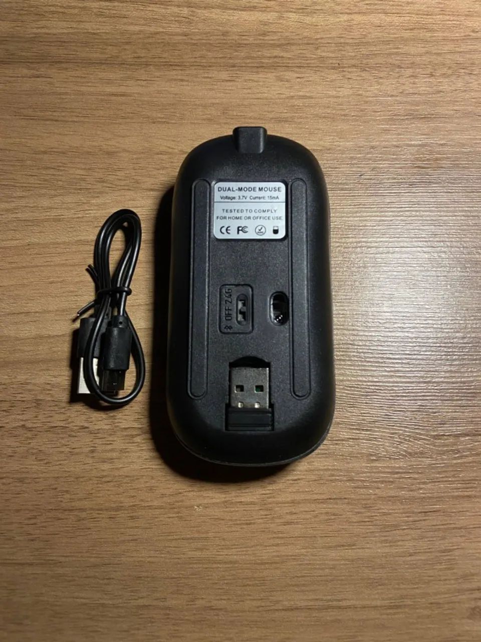 Mouse Sem Fio Recarregável Wireless Bluetooth Led - Foto 2