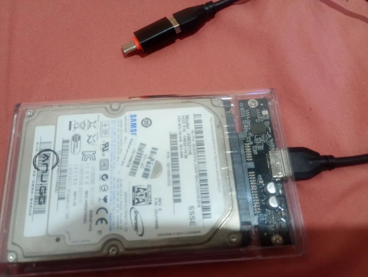 Hd Samsung 320 + case e cabo hd - Foto 2