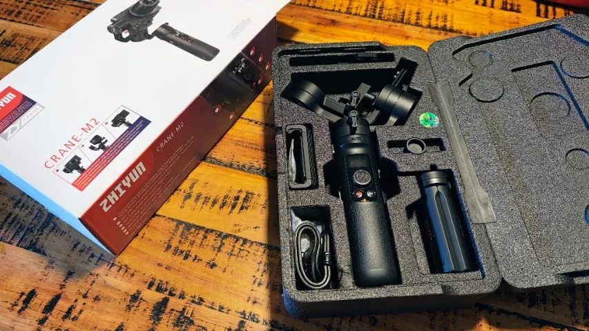 Estabilizador Zhiyun Crane M2 3 Eixos Gimbal Câmera ou Celular - Foto 2