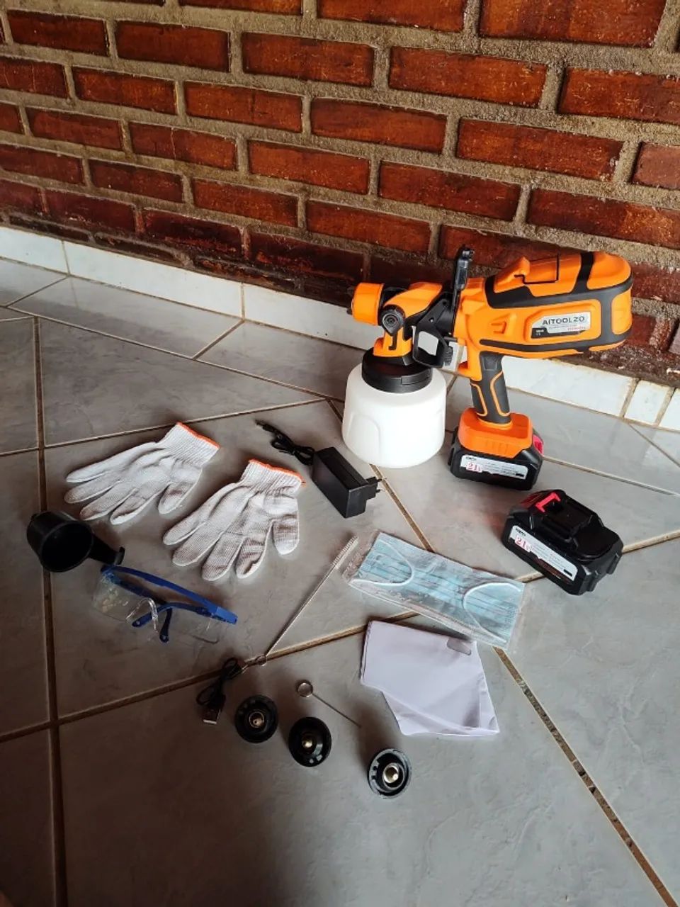 Pistola De Pintura Pulverizadora a bateria 1400ml Aitoolzo - Foto 5