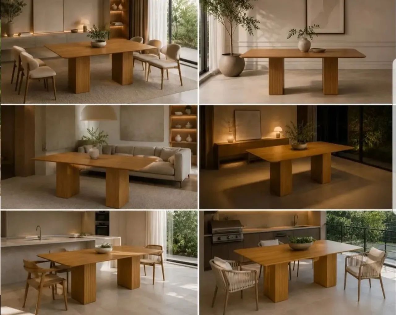 Mesa De Jantar Retangular 6 Lugares 160 X 90 - Base Ripada - Foto 4