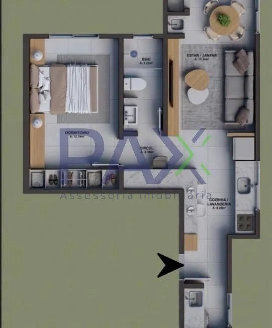 Apartamento de 1 dormitório à venda no Bairro Pedra Branca - Foto 5