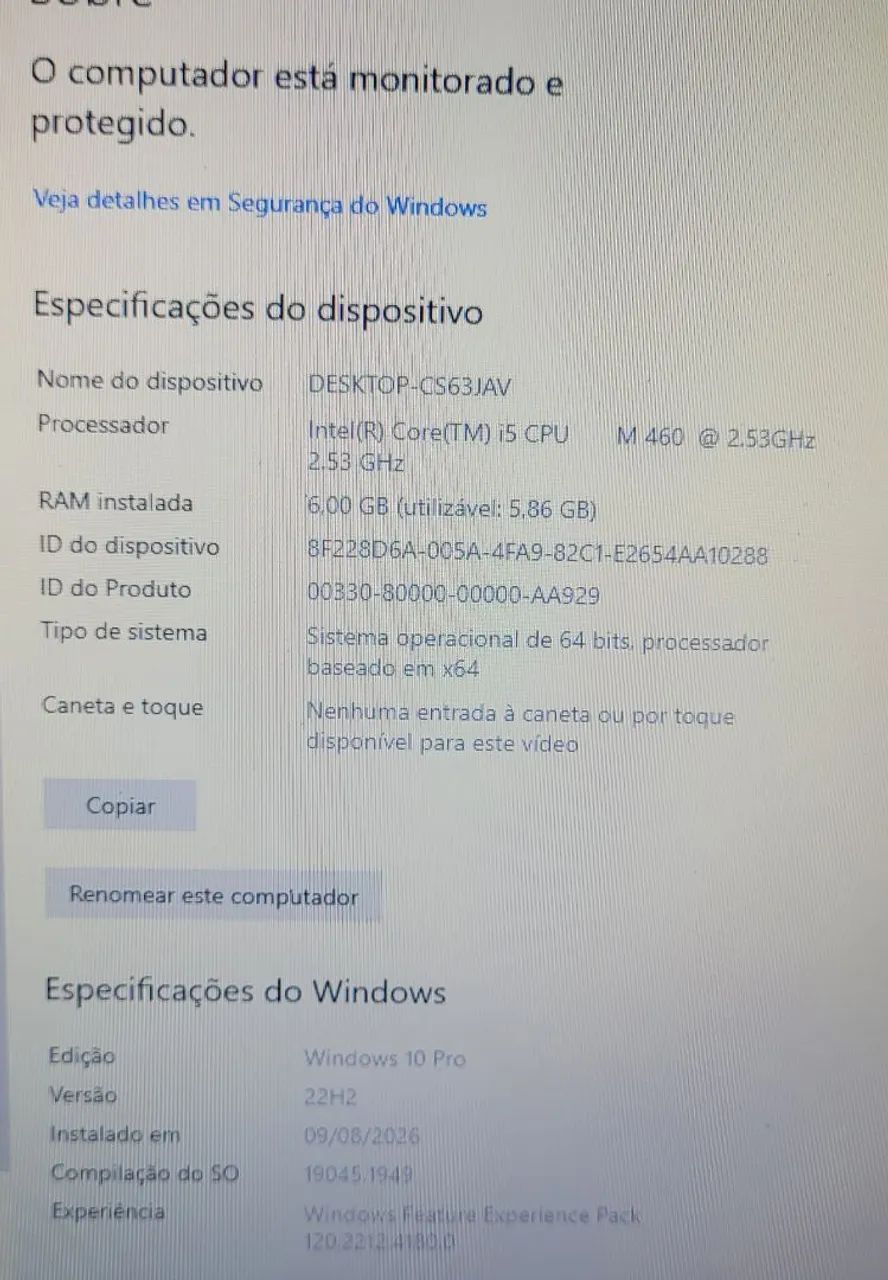 ? Notebook Dell  Core i5 - 1ª Geração | 6GB RAM  DDr3 | HD 500GB  - Foto 5