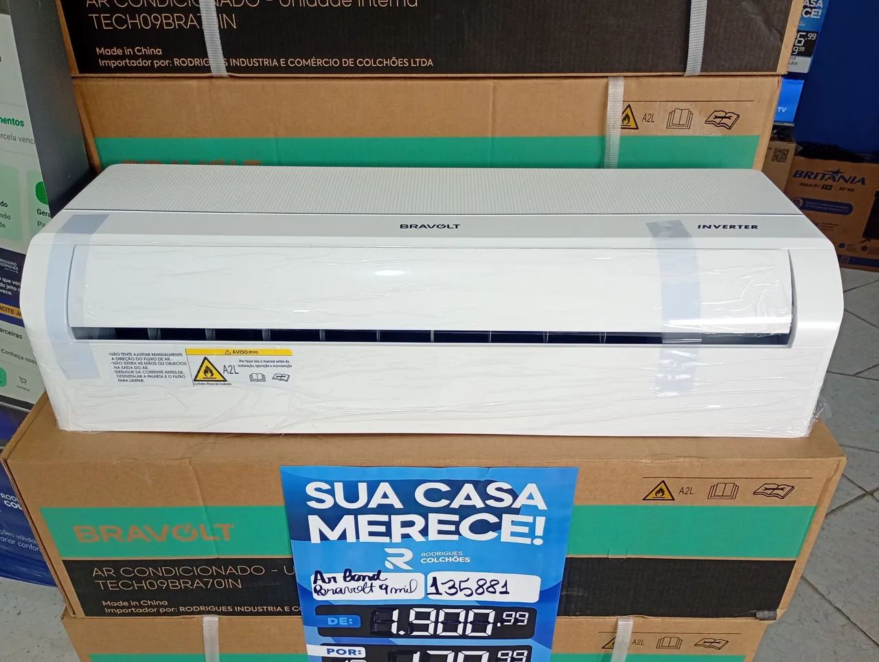 Central de ar 9 mil BTUs Inverter  - Foto 2