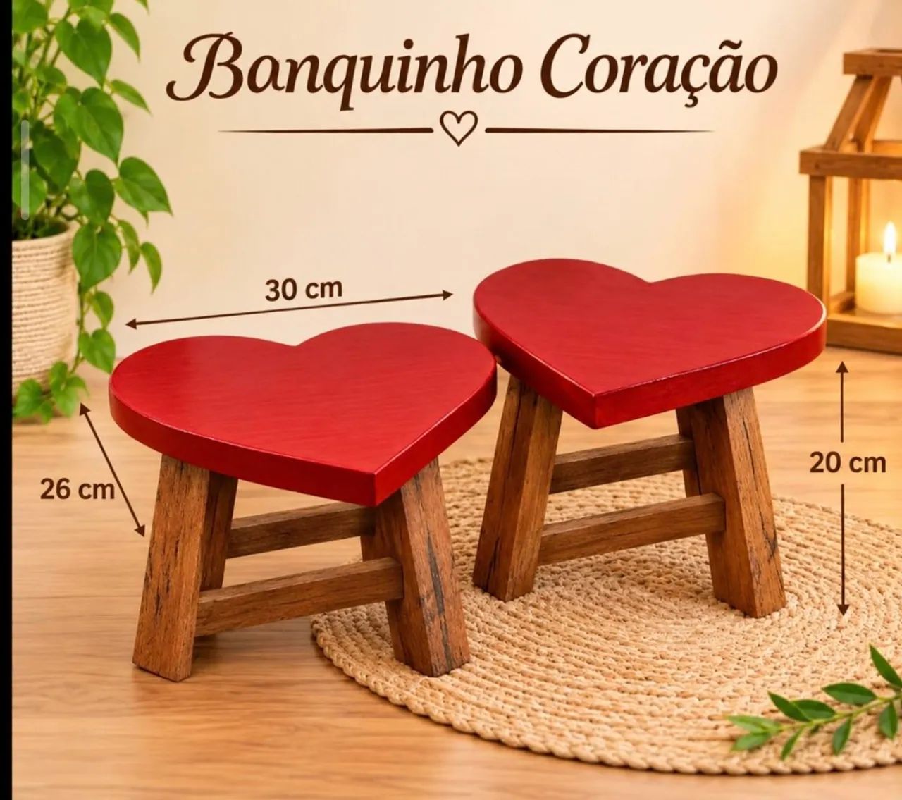 Banquinho coração 