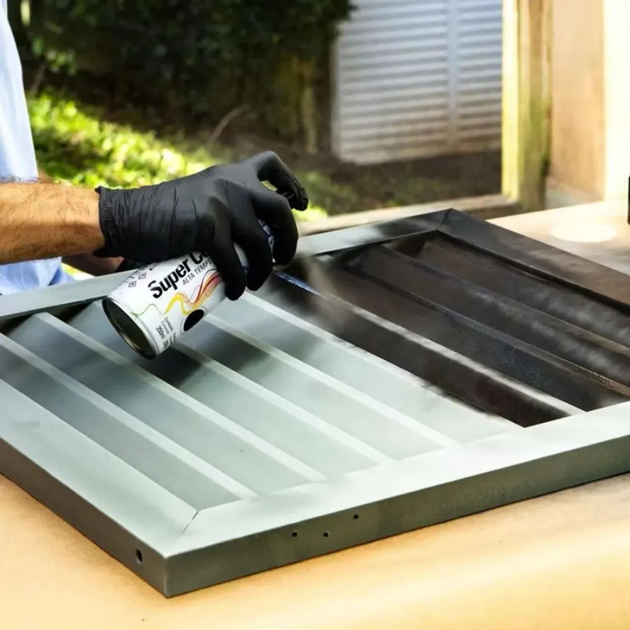 Kit Tinta Spray Tekbond Uso Geral 350ML Preto Brilhante Secagem Rápida - Foto 2