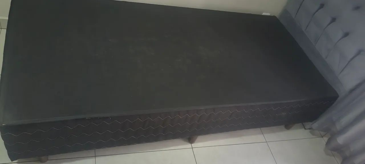cama box com colchão e cabeceira  - Foto 3