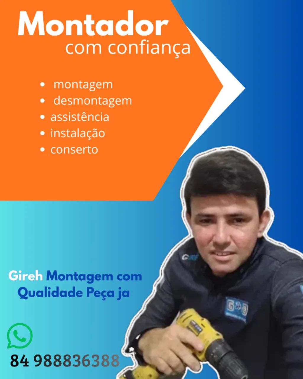 MONTADOR DE MÓVEIS COM CONFIANÇA