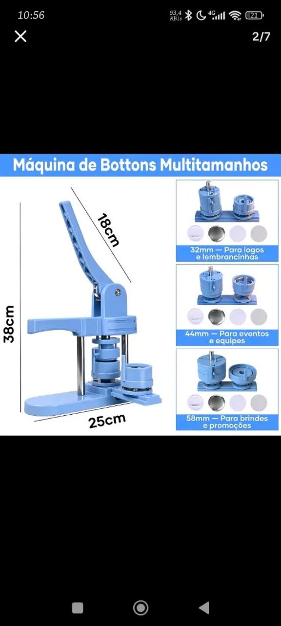 Máquina de botom  - Foto 2