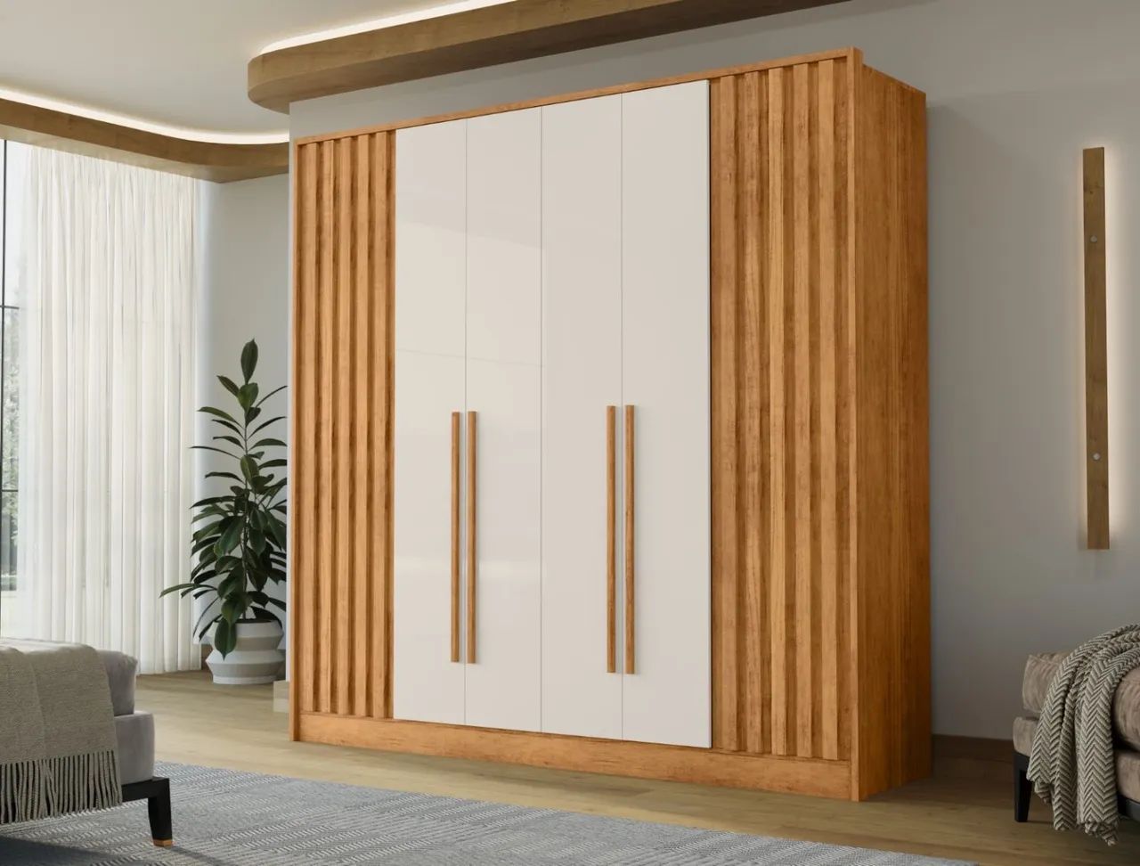 Guarda Roupa Chicago 2.25m 100%MDF l8 S 