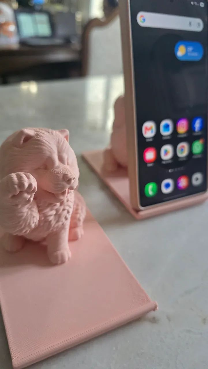 Suporte para celular chow chow 