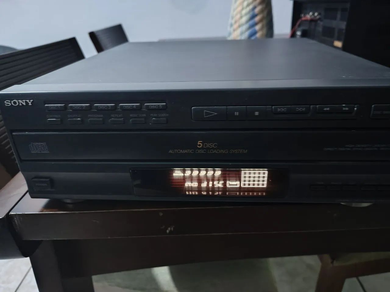 : "CD Player Sony 5 Discos + Controle Remoto Original