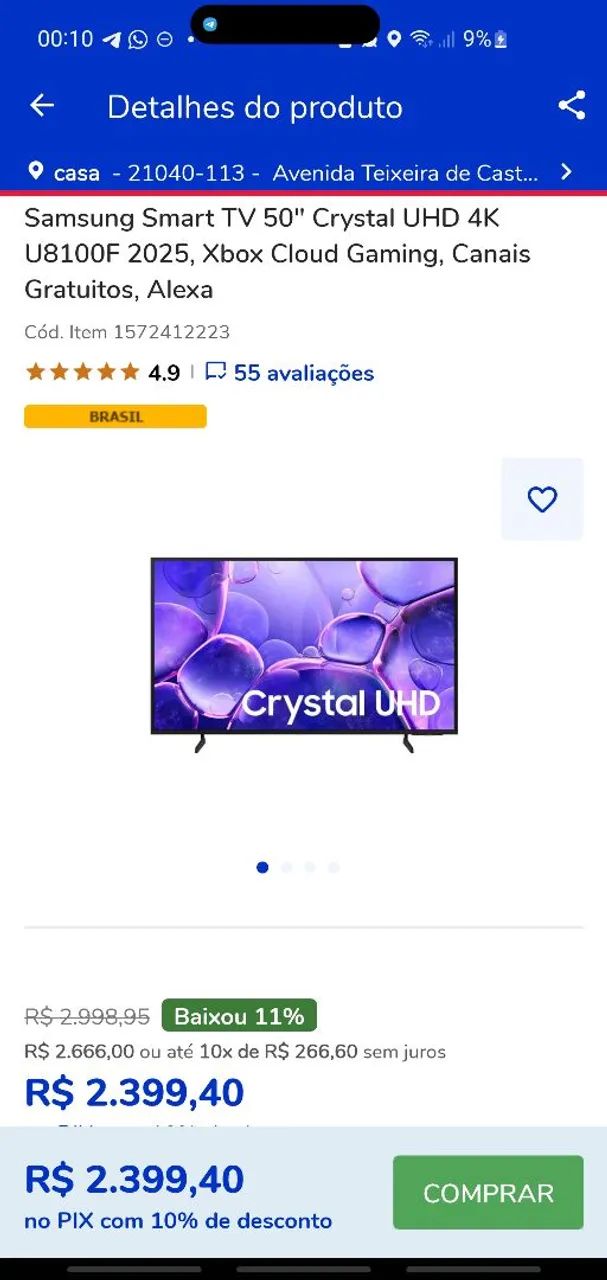 Samsung Crystal UHD 50Pl - Foto 4