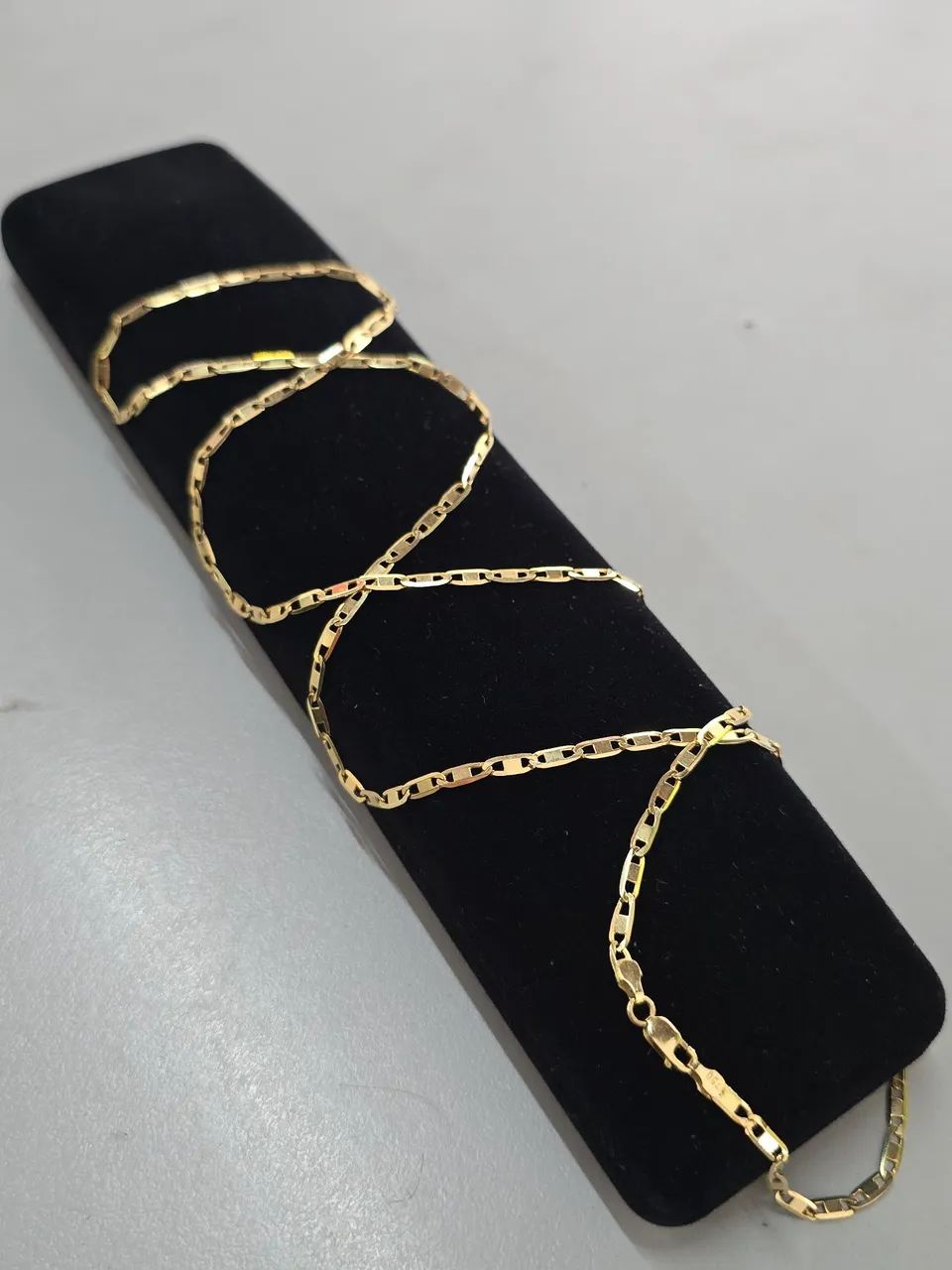 Cordão Piastrini ouro 18k 70cm - Foto 3