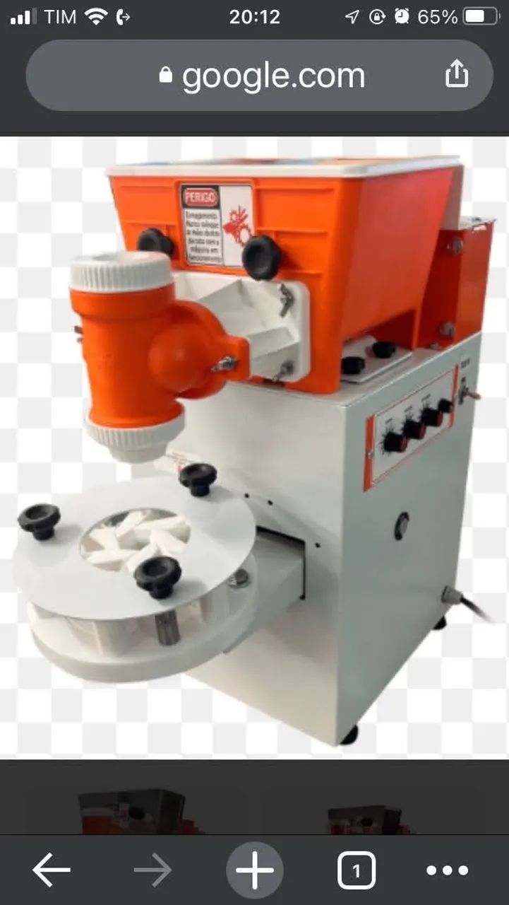 Máquina de modelar salgados 
