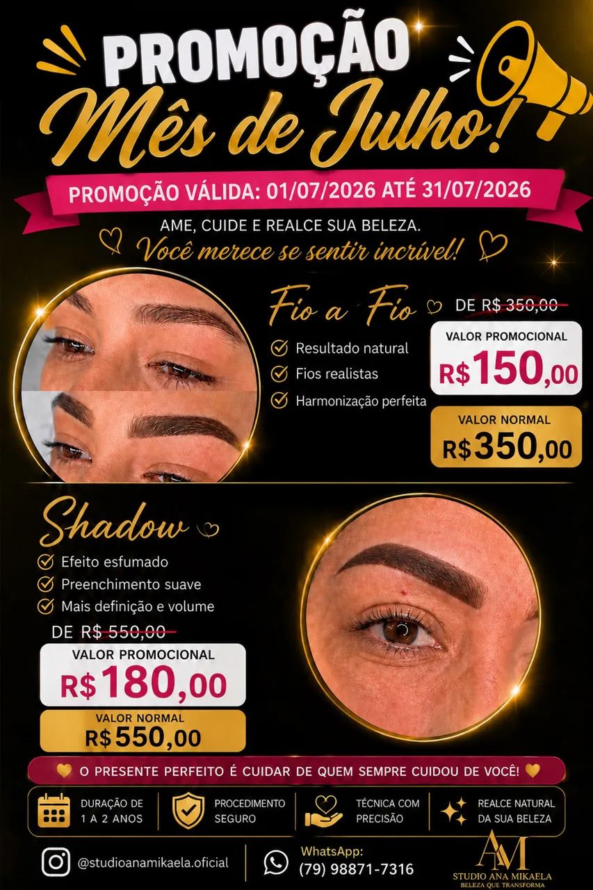 Micropigmentação de sobrancelhas 