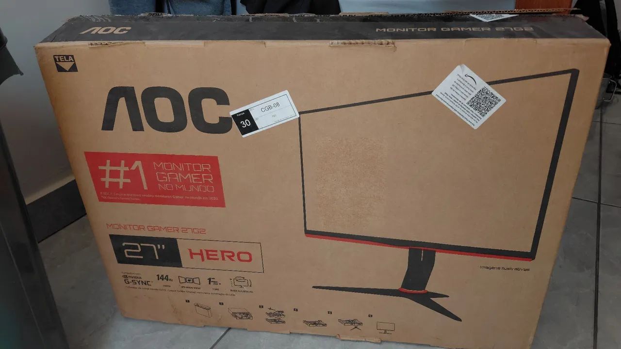 Monitor Gamer AOC 144Hz - 27Pol