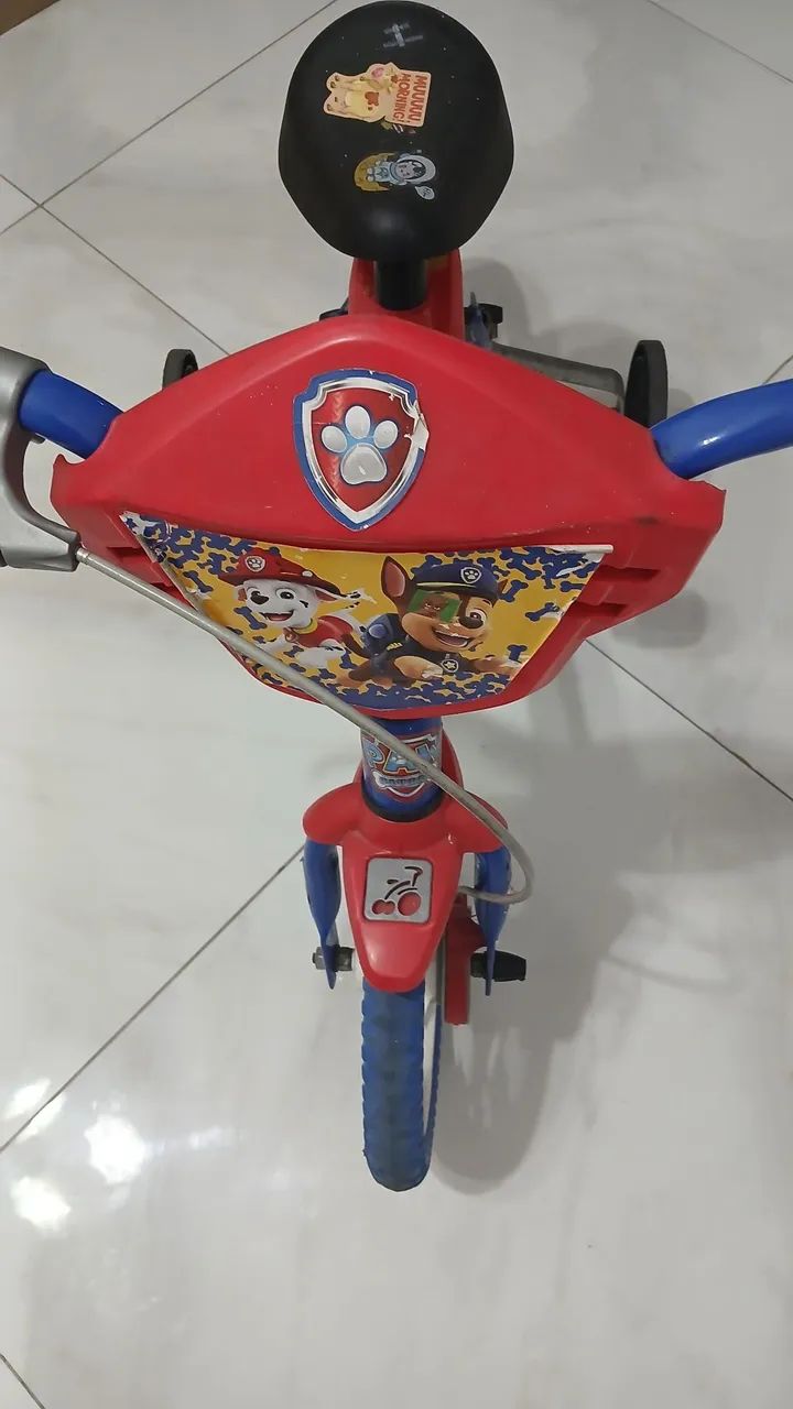 01 bicicleta com rodinhas infantil