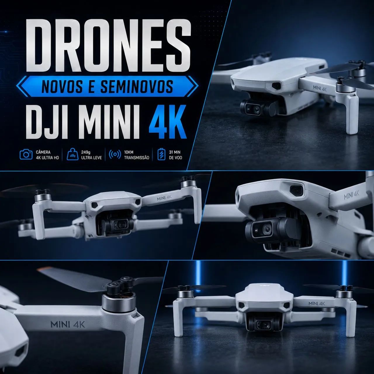 DRONES EM PERFEITO ESTADO DJI e FIMI - Foto 5