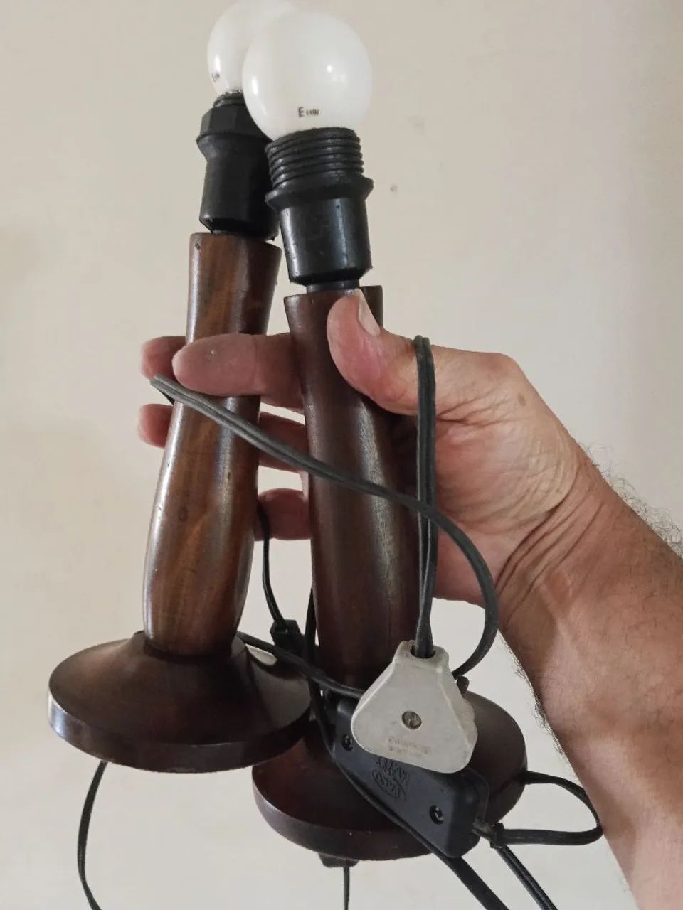 Par de abajur,sem cúpulas ,Leia: - Foto 5
