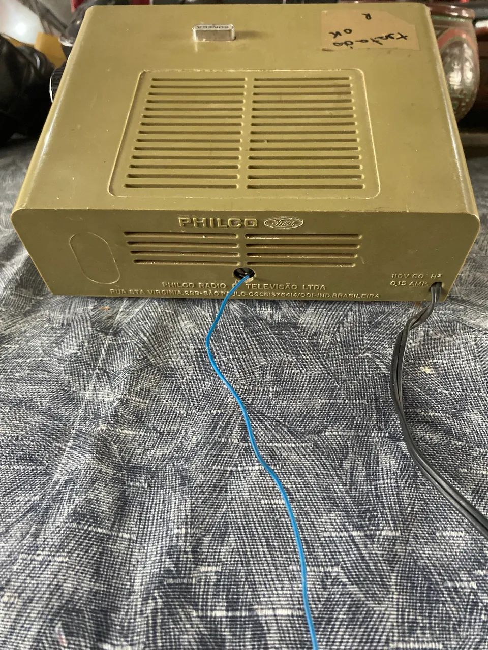 Rádio relógio alarme Philco Ford antigo  - Foto 3
