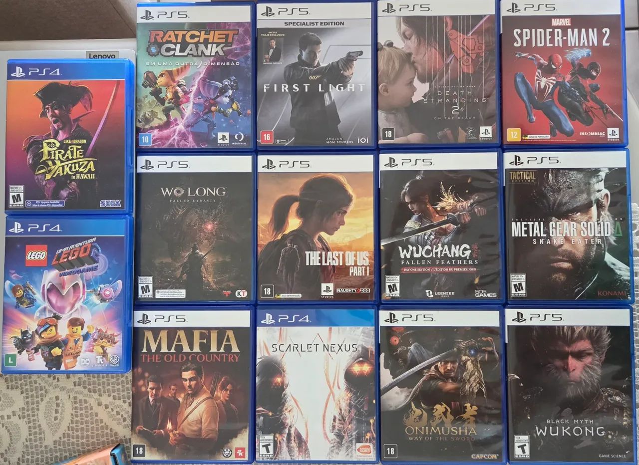Jogos ps4 e ps5