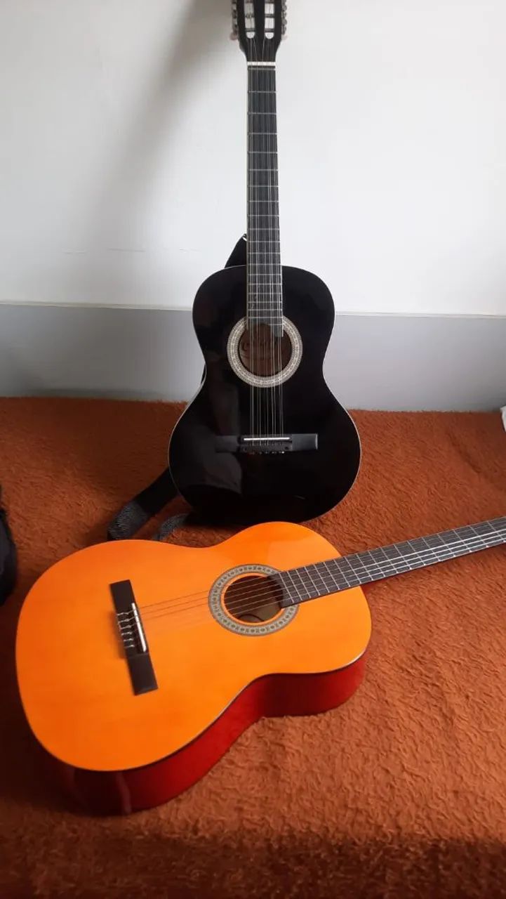 Viola e violão com capas - Foto 2