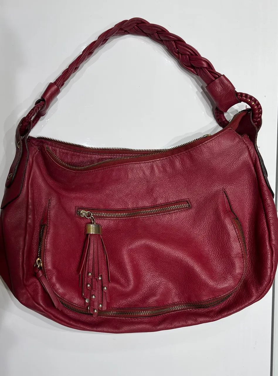 Bolsa vermelha Smartbag Couro