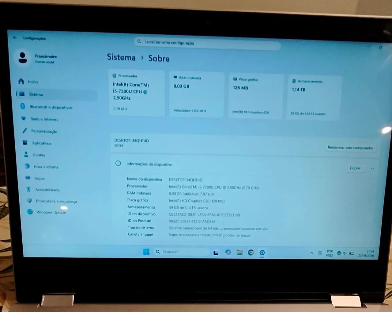 Notebook Lenovo Yoga 360