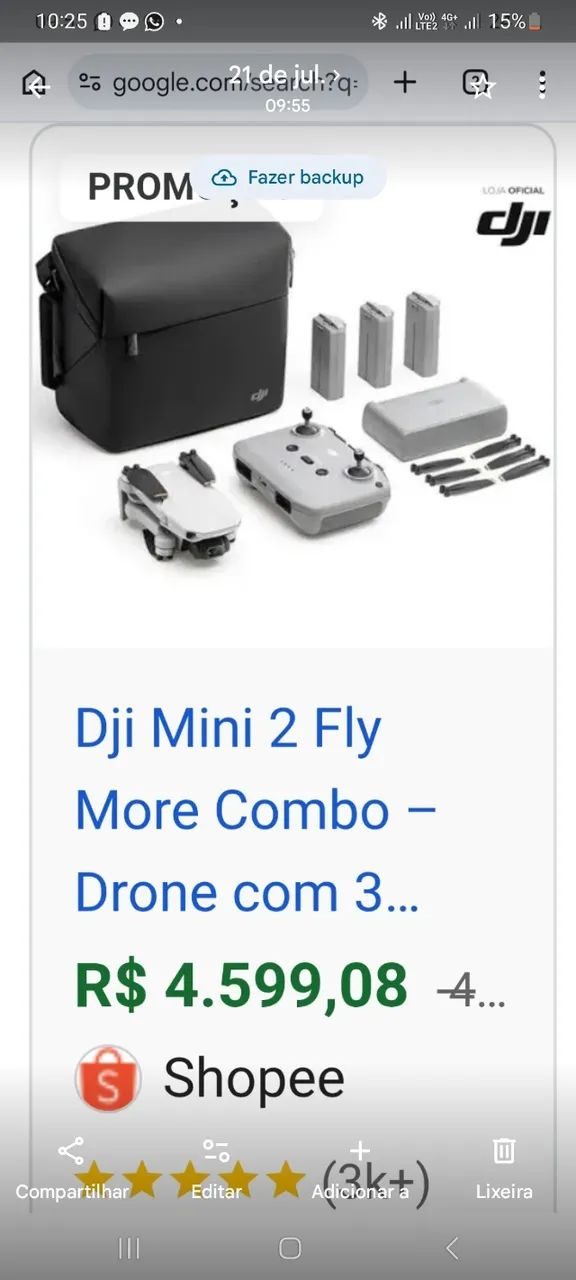 Drone dji promoção 